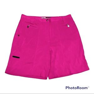 Women’s Jamie sadock golf athletic Bermuda  pink fushia shorts size 12